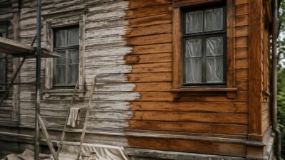 Как обновить старый деревянный фасад, а не менять его